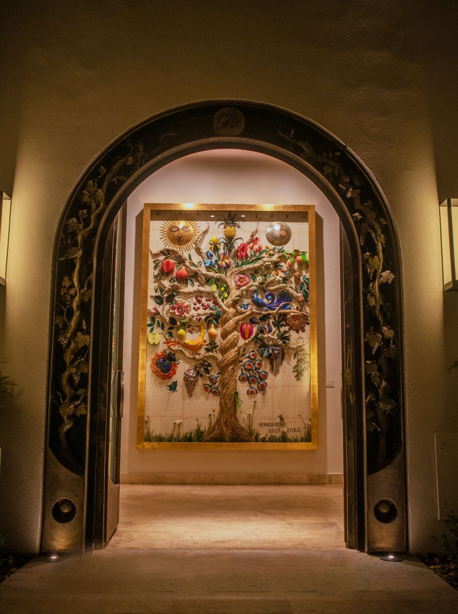 Tree of Life art at SB Winemaker's House & Spa Suites